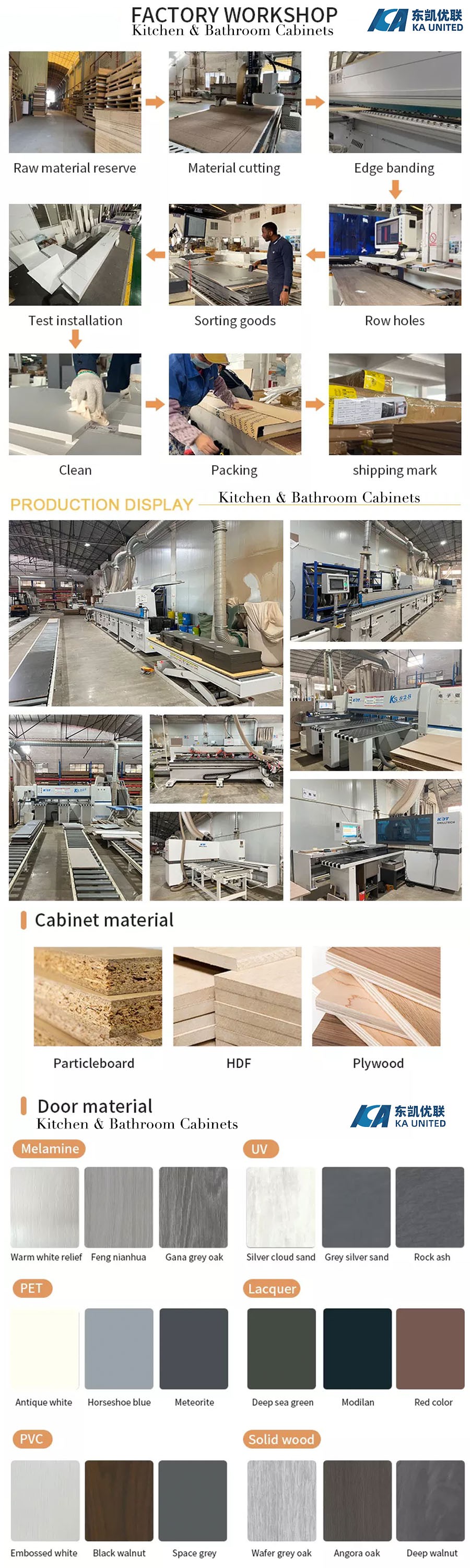White Shaker Cabinets Factory of KA UNITED White Shaker Cabinets Factory of KA UNITED