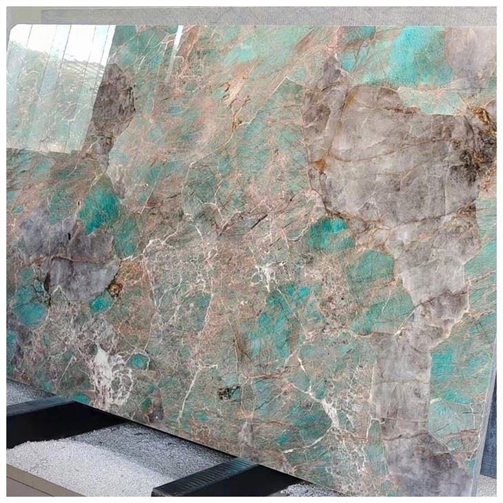 Green Amazonite Quartzite Slab