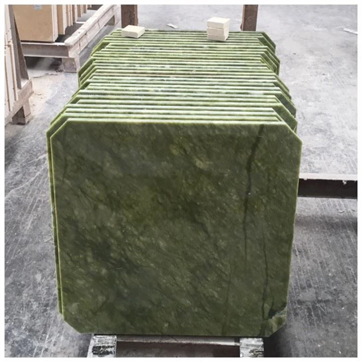 Piastrella in marmo verde Ming lucido