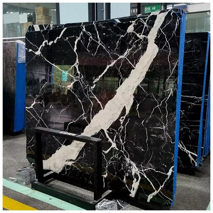 Napoleon Black Polished Marble Slab