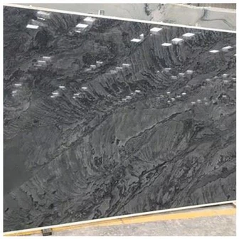 Lastra di quarzite nera brillante