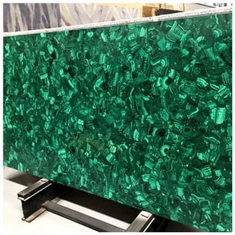 Lastra di malachite verde