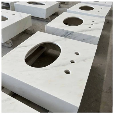 Piani lavabo in marmo bianco orientale