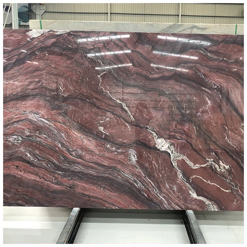 Red Fusion Fire Quartzite Slab