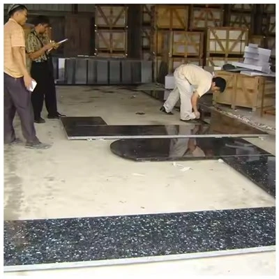 Piano di lavoro in granito blu perla