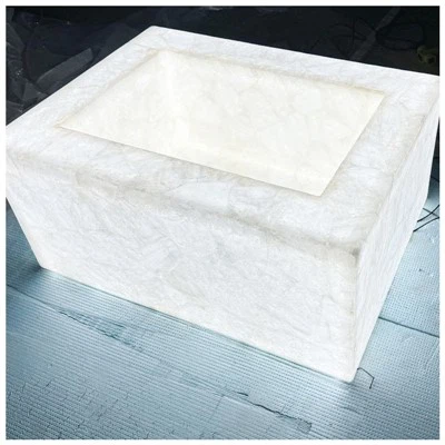 Lavabi in Quarzo Bianco Semi Prezioso